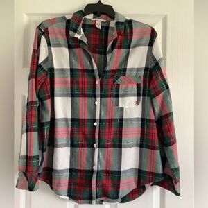 Victoria's Secret Soft and Cozy Multicolor Plaid Shirt M